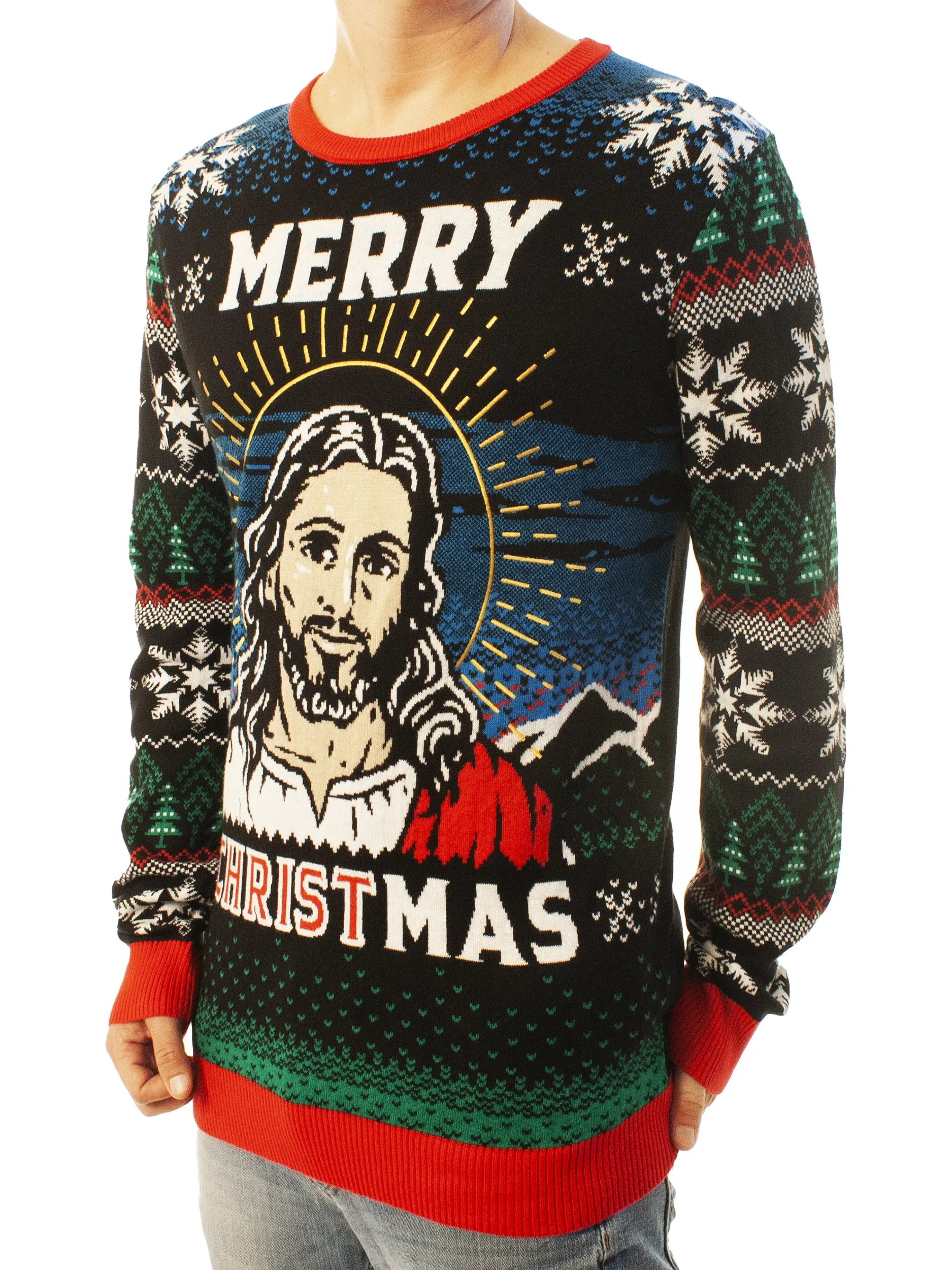 Merry CHRISTmas | Ugly Christmas Sweater For Men & Women | Unisex Sizing