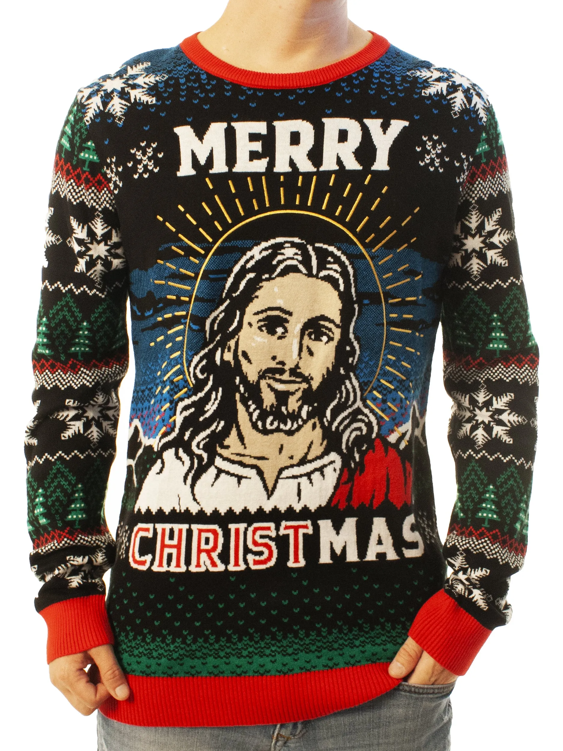 Merry CHRISTmas | Ugly Christmas Sweater For Men & Women | Unisex Sizing