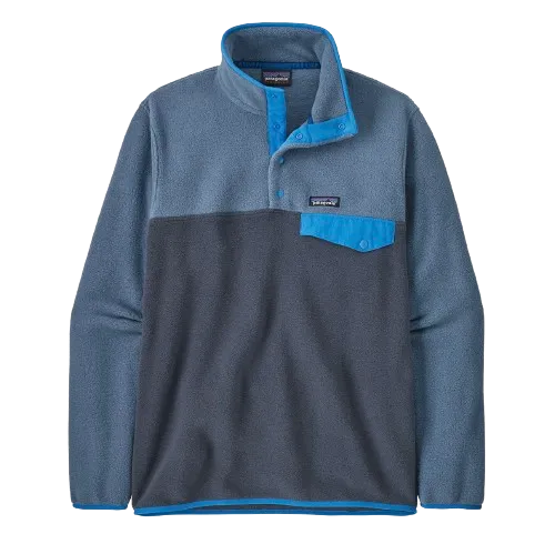 Patagonia Mens Lightweight Synchilla Snap-T Pullover Smolder Blue