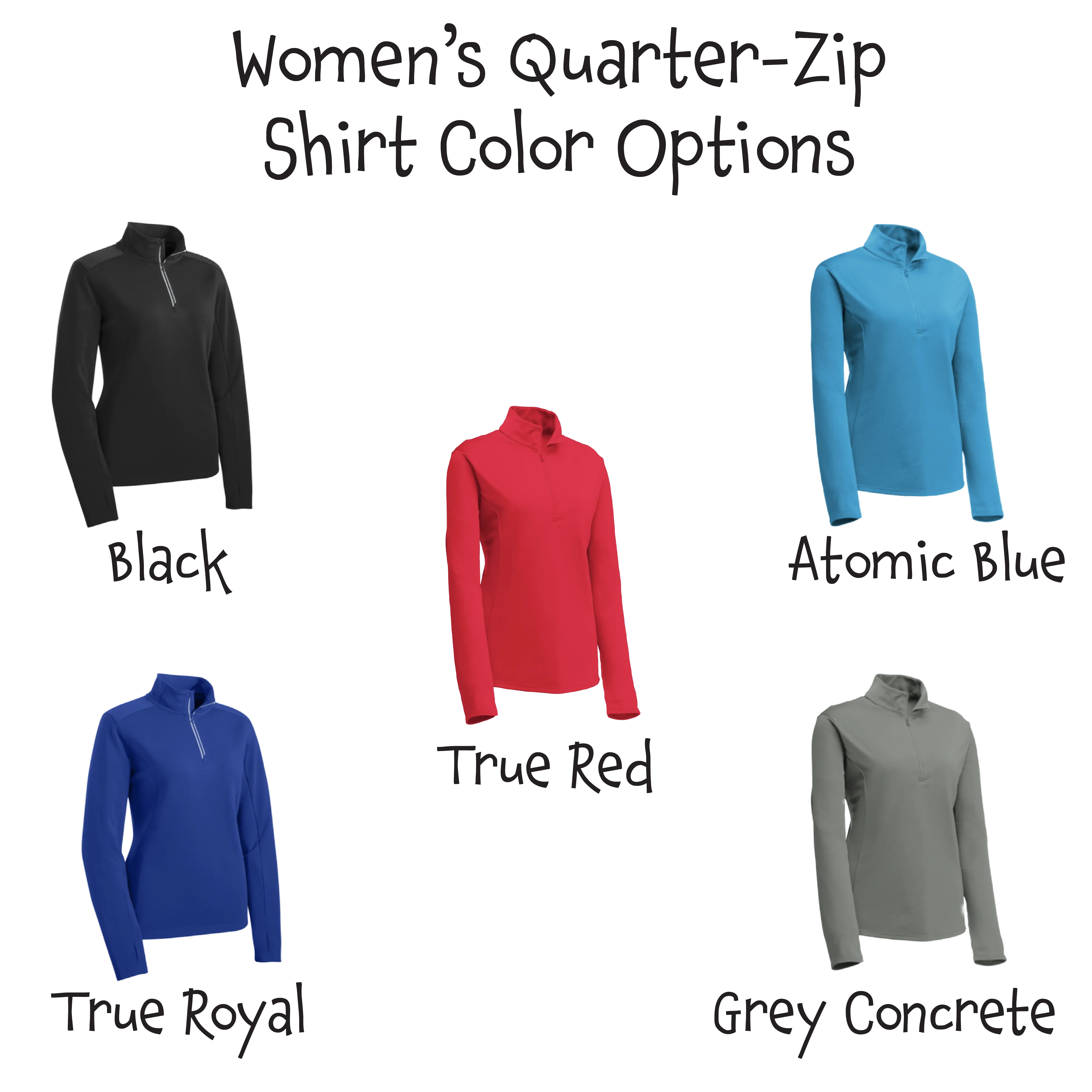 Pickleball Flag Horizontal (Customizable) | Women’s 1/4 Zip Pullover Athletic Shirt | 100% Polyester