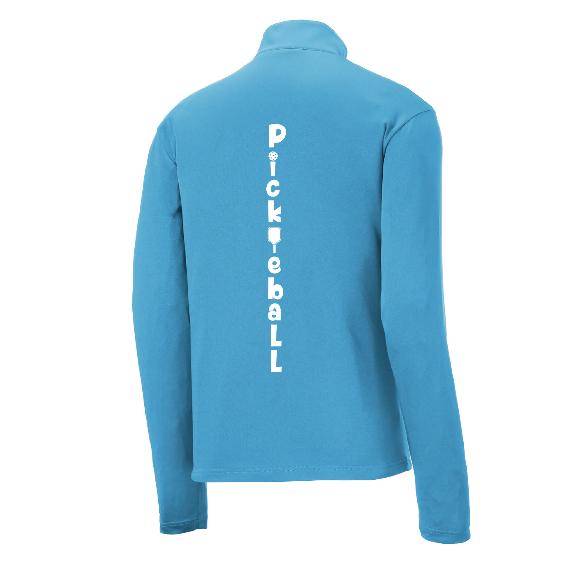 Pickleball (Vertical) Customizable | Men's 1/4 Zip Pullover Athletic Shirt