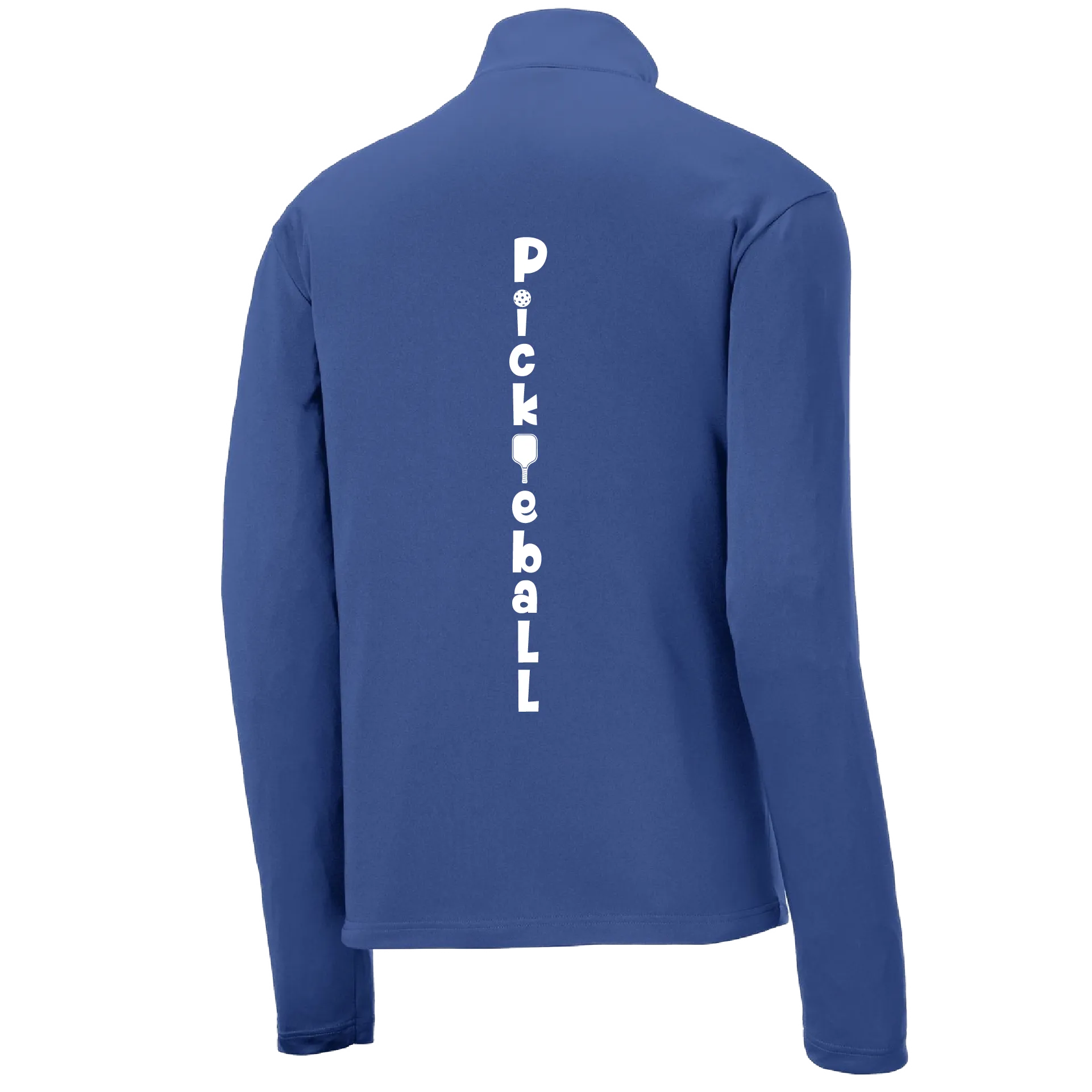 Pickleball (Vertical) Customizable | Men's 1/4 Zip Pullover Athletic Shirt