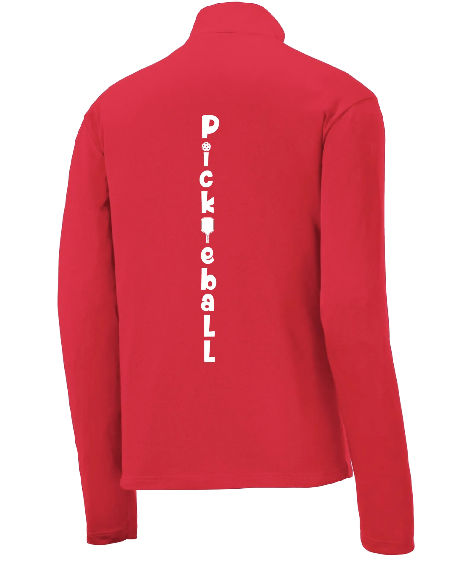 Pickleball (Vertical) Customizable | Men's 1/4 Zip Pullover Athletic Shirt