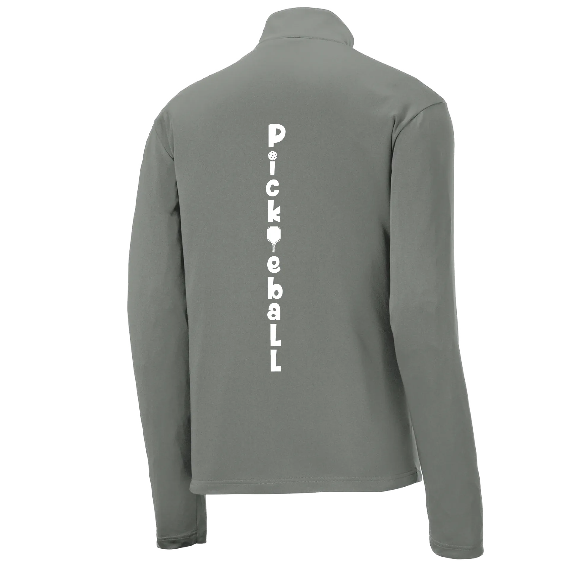 Pickleball (Vertical) Customizable | Men's 1/4 Zip Pullover Athletic Shirt