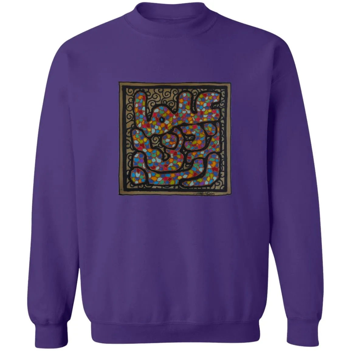 Pullover Sweatshirt with Arabic Calligraphy - Rabbi Zidni Ilma (ربِّ زِدْنِي عِلْماً - O Lord Increase my Knowledge)