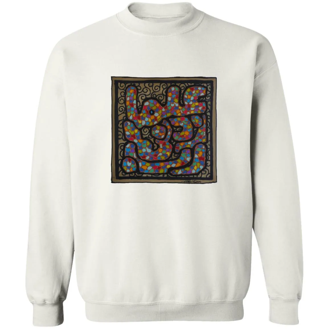 Pullover Sweatshirt with Arabic Calligraphy - Rabbi Zidni Ilma (ربِّ زِدْنِي عِلْماً - O Lord Increase my Knowledge)