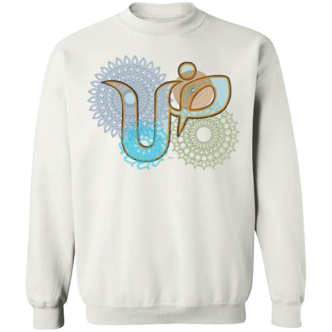 Pullover Sweatshirt with Arabic Initial - 'Ḍād' (ض)