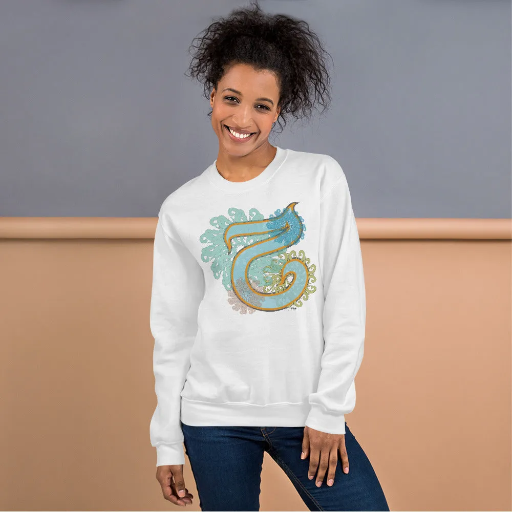 Pullover Sweatshirt with Arabic Initial - 'Hā' (ح)