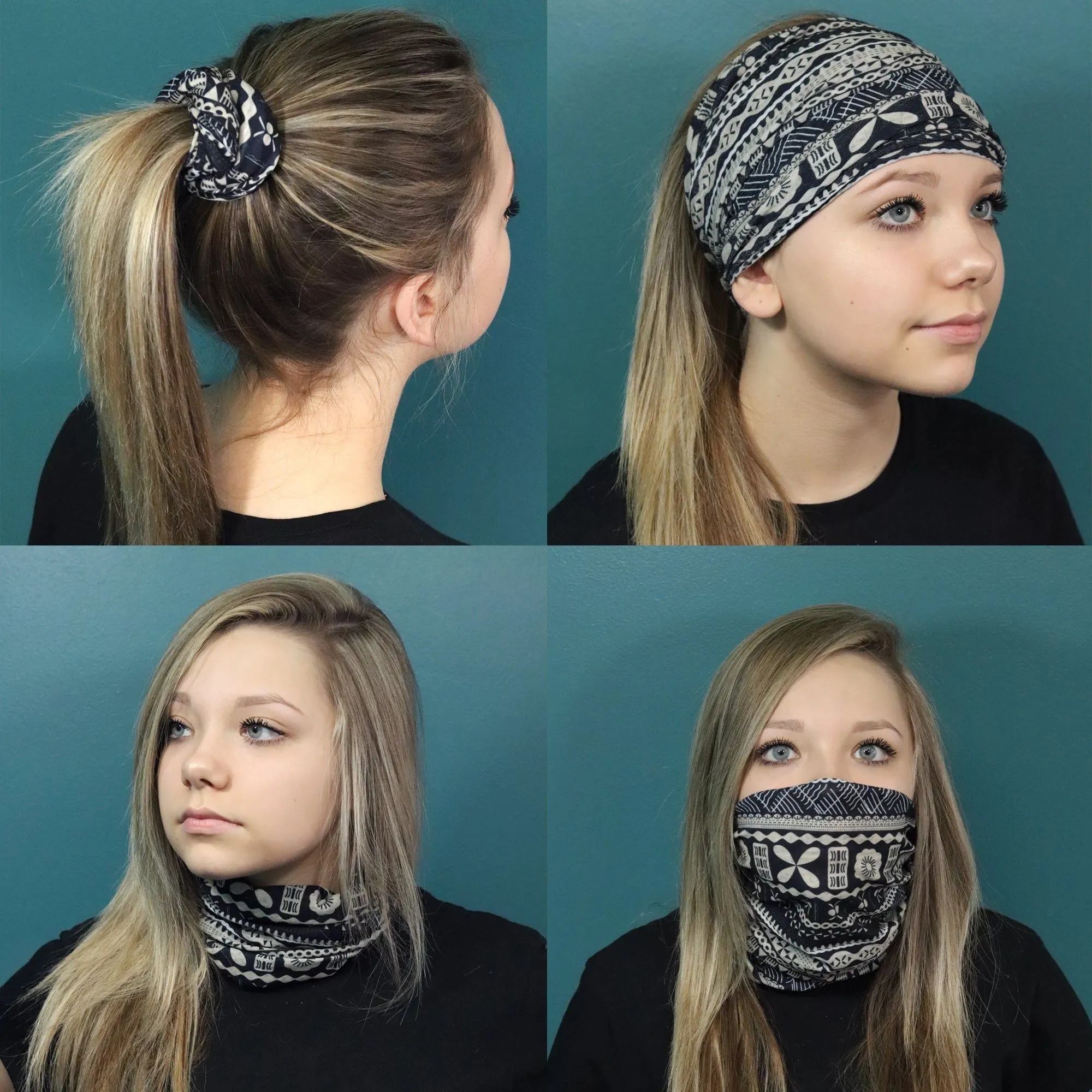 Red Neck Gaiter Headbands - 12 Pack