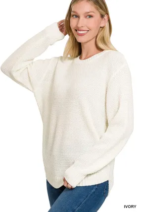 Round Neck Sweater-4 Colors