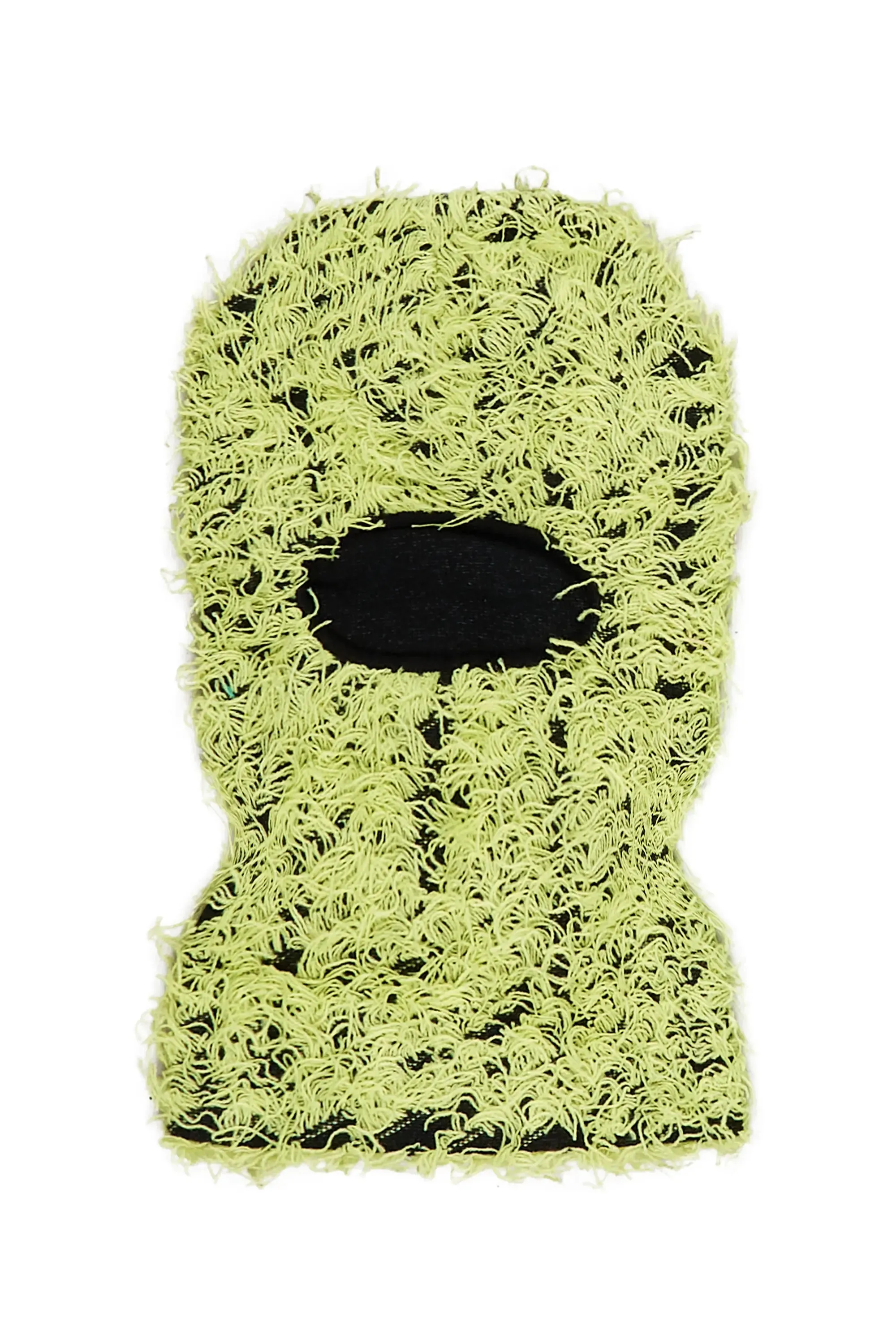 Seantee Green/Black Fuzzy Ski Mask