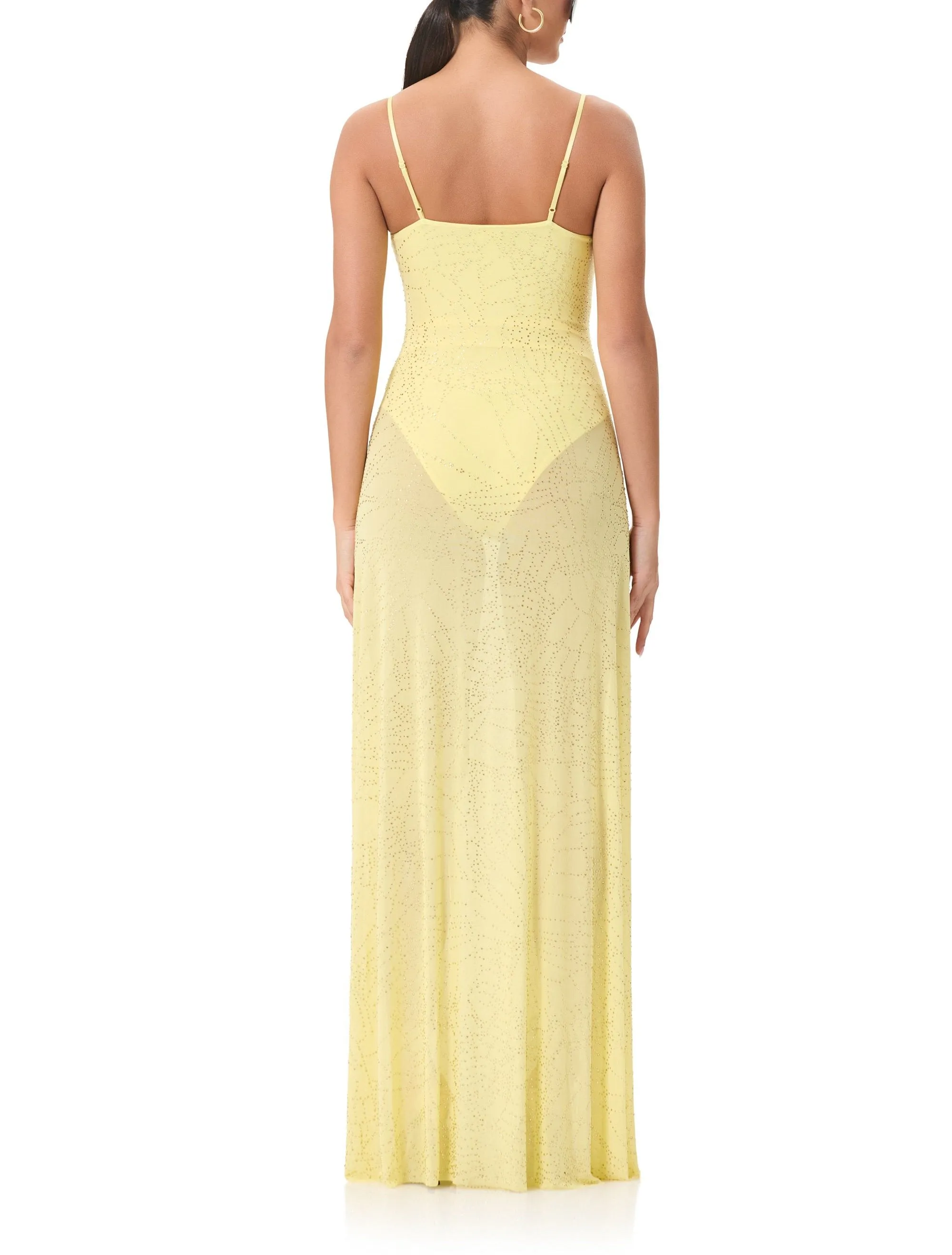 Shea Rhinestone Maxi Dress - Buttercup