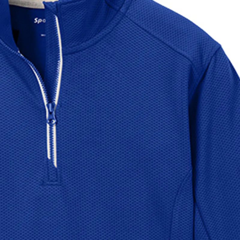 ST860 | Sport-Tek® Unisex Sport-Wick® Textured 1/4-Zip Pullover