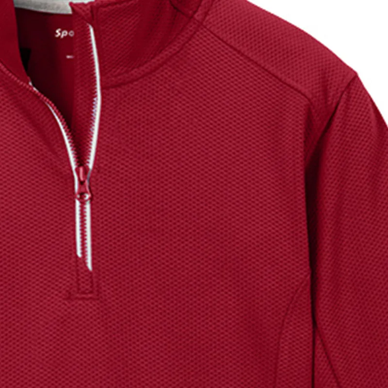 ST860 | Sport-Tek® Unisex Sport-Wick® Textured 1/4-Zip Pullover