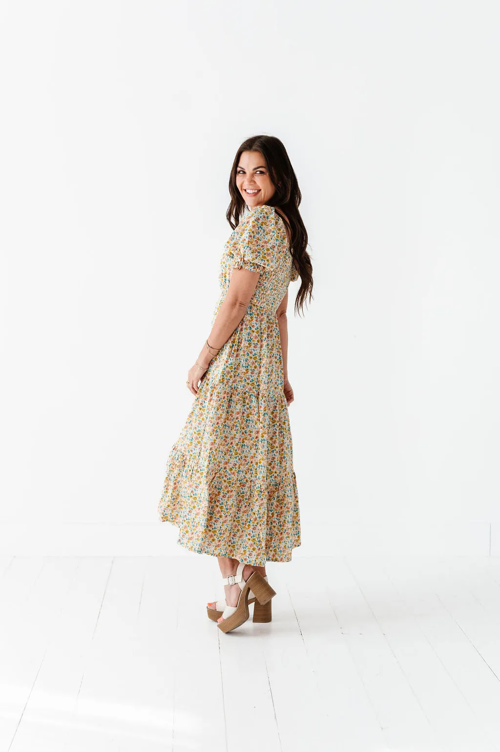 Susie Floral Tiered Dress