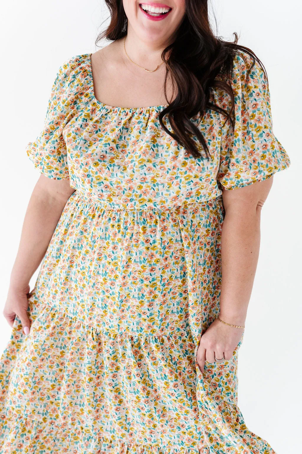 Susie Floral Tiered Dress