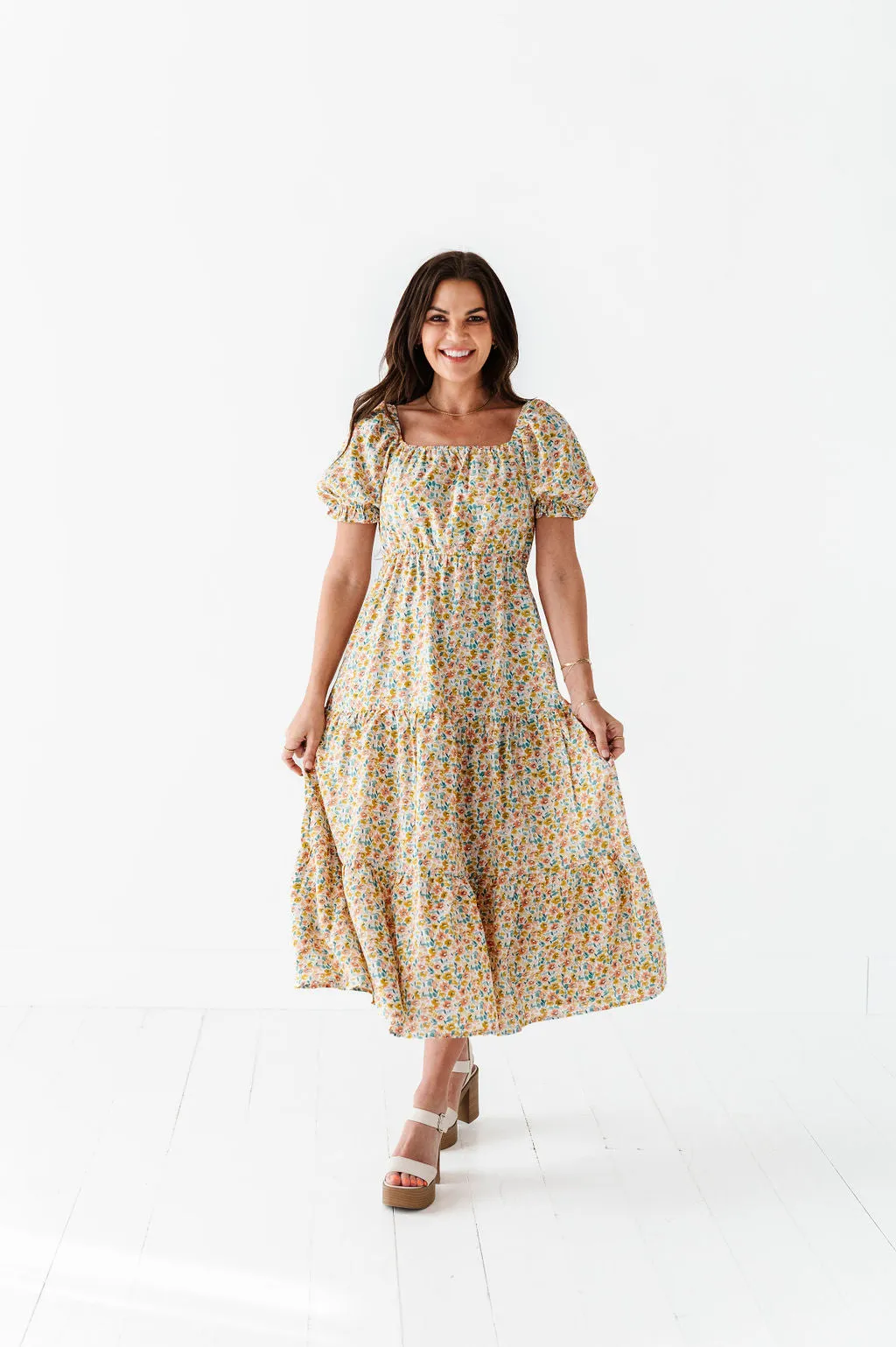 Susie Floral Tiered Dress