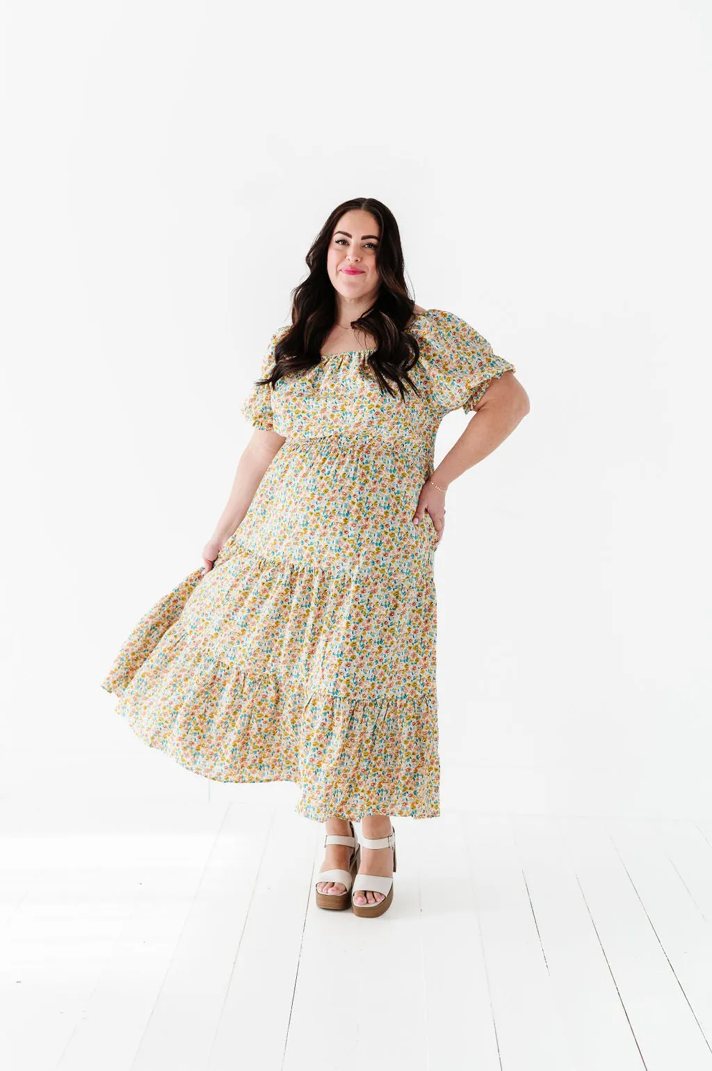 Susie Floral Tiered Dress