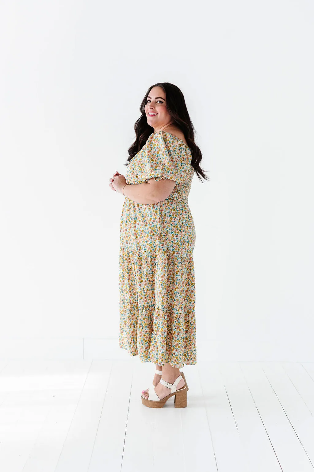 Susie Floral Tiered Dress