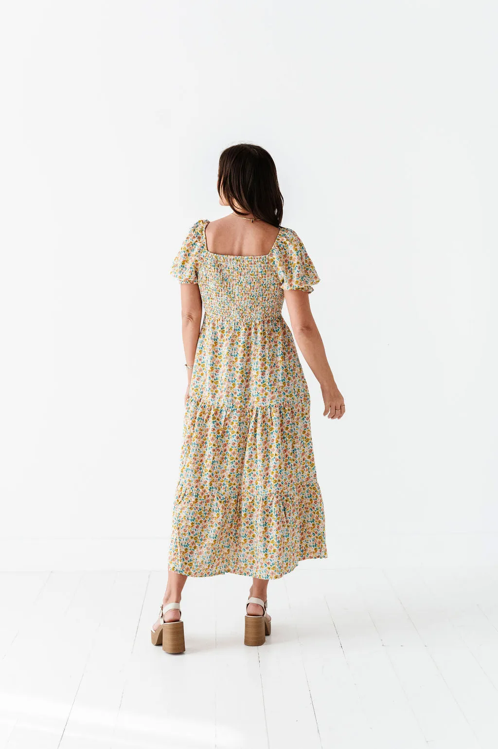 Susie Floral Tiered Dress