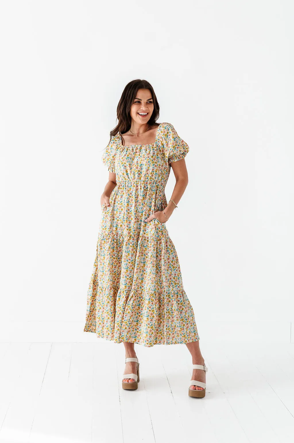 Susie Floral Tiered Dress