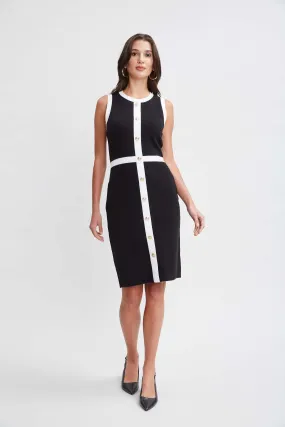 T-Tahari Sleeveless Button Sweater Dress