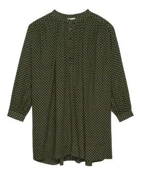 The Cascade Cover-Up Dress. -- Dark Army Check