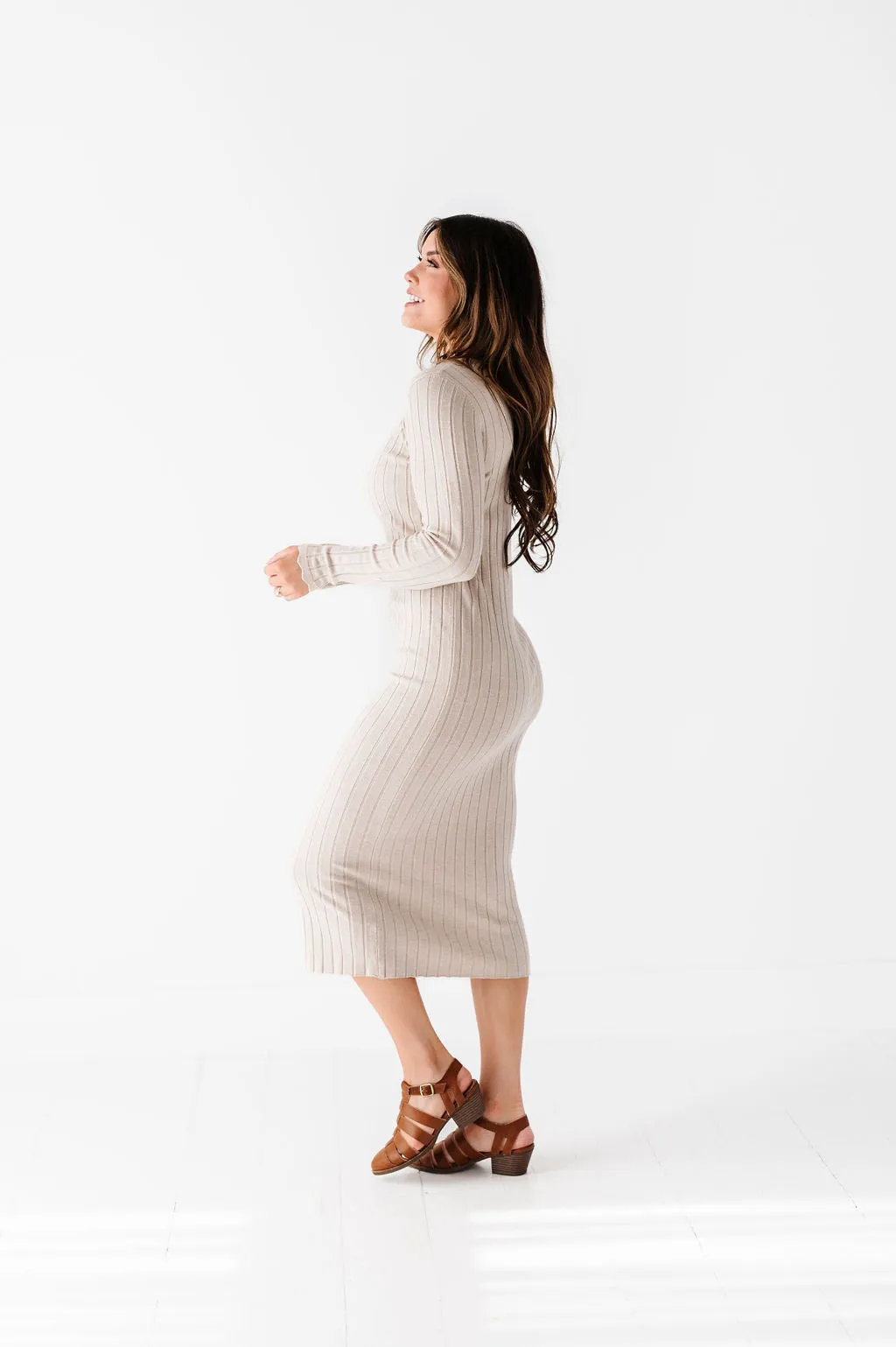 Willow Sweater Dress in Natural