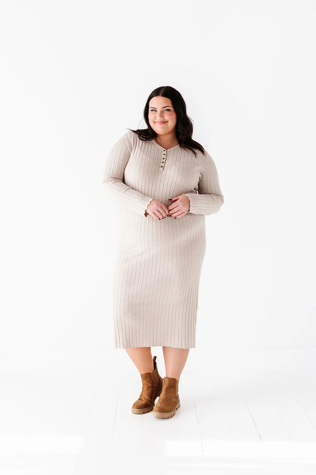 Willow Sweater Dress in Natural