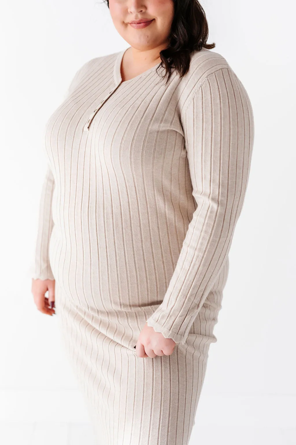 Willow Sweater Dress in Natural