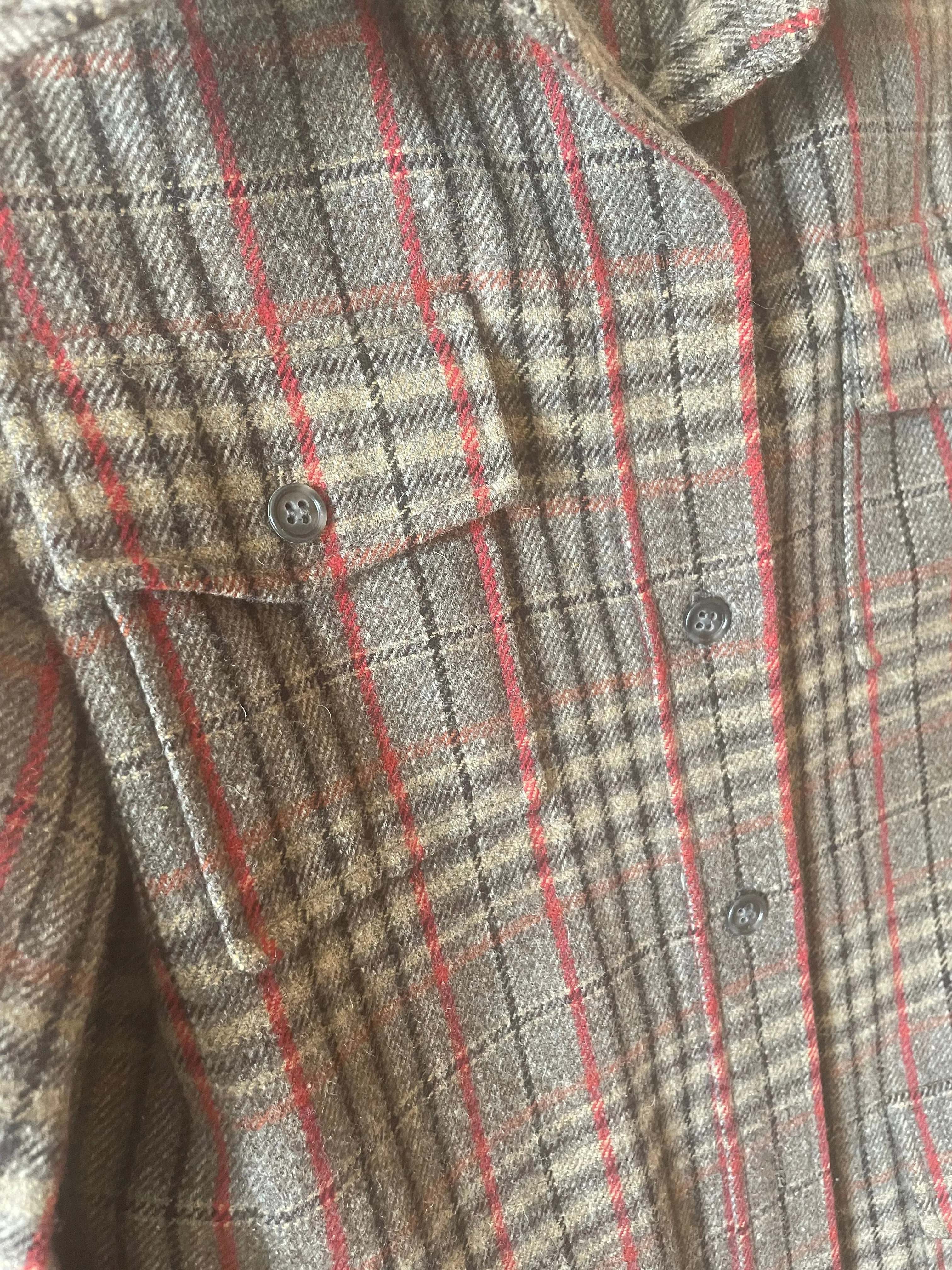 YSL Plaid Wool Shirt